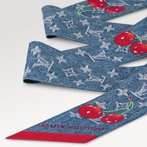 LOUIS VUITTON LV x TM Bandeau BB Monogram Denim Cherry  Denim Blue - M96390